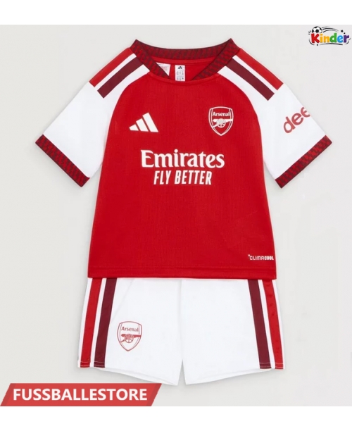 Günstige Arsenal Declan Rice #41 Heimtrikotsatz Kinder 2026-27 Kurzarm (+ Kurze Hosen)